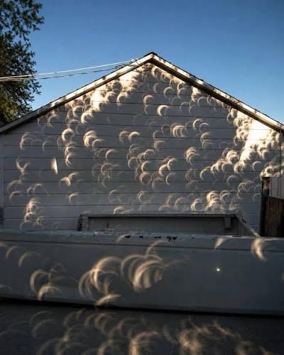 Inspired by Nature 🌒 Solar eclipse, Pinhole camera effect- Gaps ...